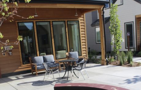 Memory Care Community Outdoor Seating in Covington Washington