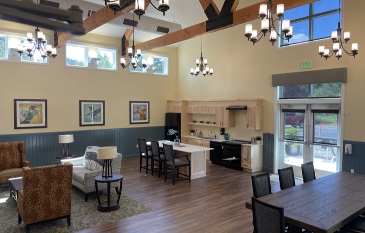 Dining Area at Independent Living Community in Covington Dining Area at Independent Living Community in Covington