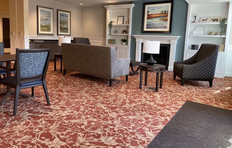 Lobby at Independent Living Community in Covington Lobby at Independent Living Community in Covington