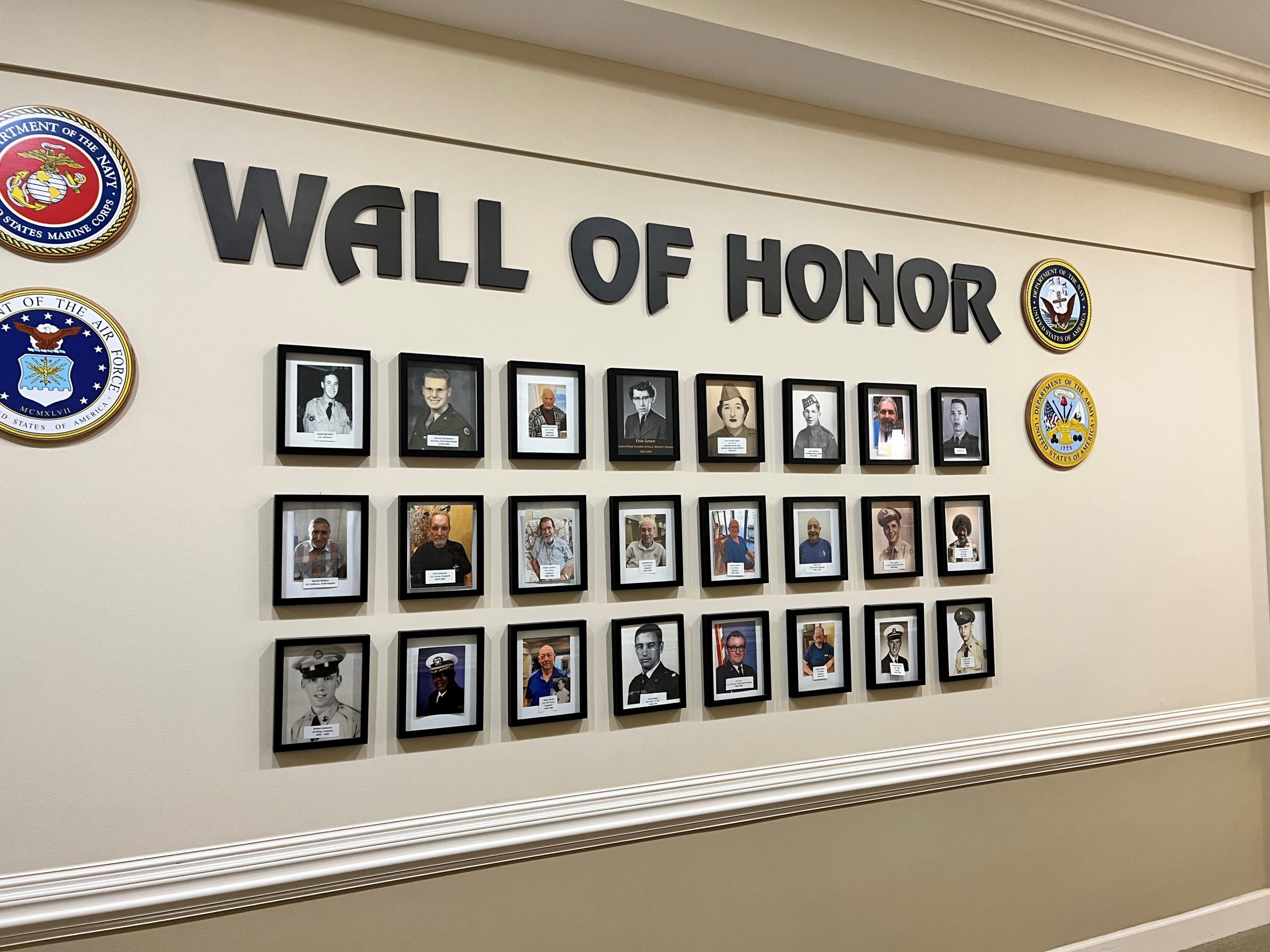Wall of Honor at Retirement Community in Surprise AZ