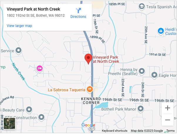 Vineyard Park at North Creek https://maps.app.goo.gl/DHeLYu5RkP6jrYHi6